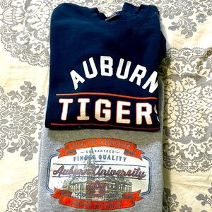 2 Auburn Sweat Shirts size Large.